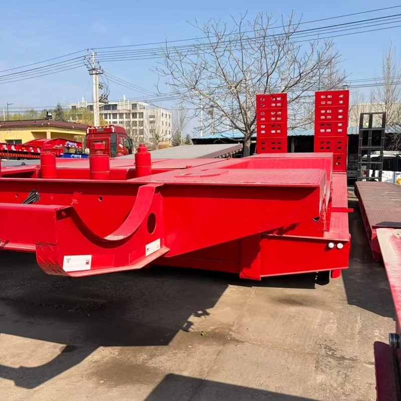 Retractable Low-bed Trailer factory